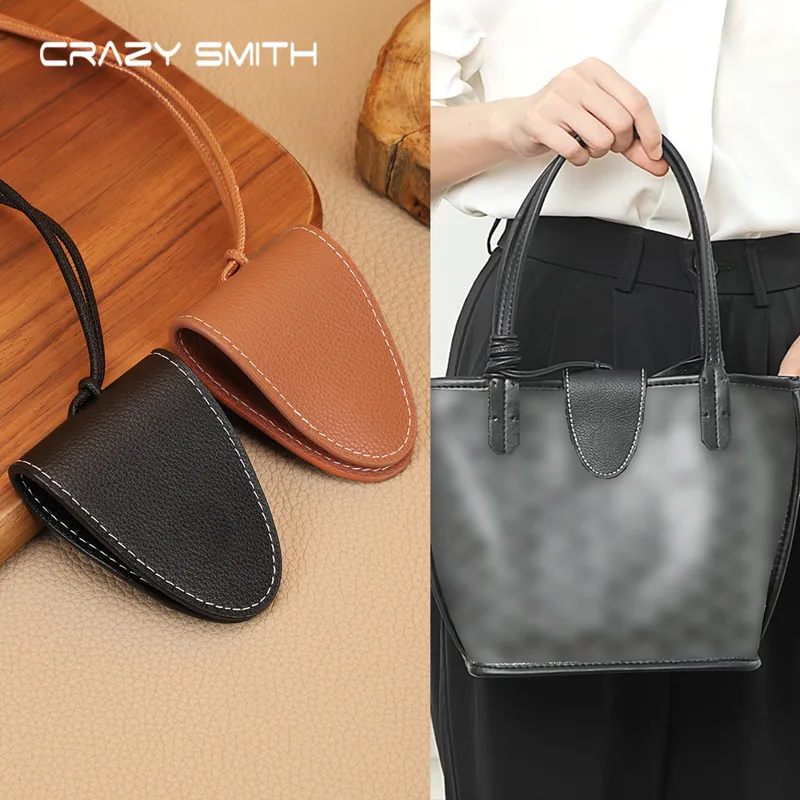 Women Bags Goyard - CRAZYSMITH Prawdziwa skórzana magnetyczna antykradzieżowa zawieszka