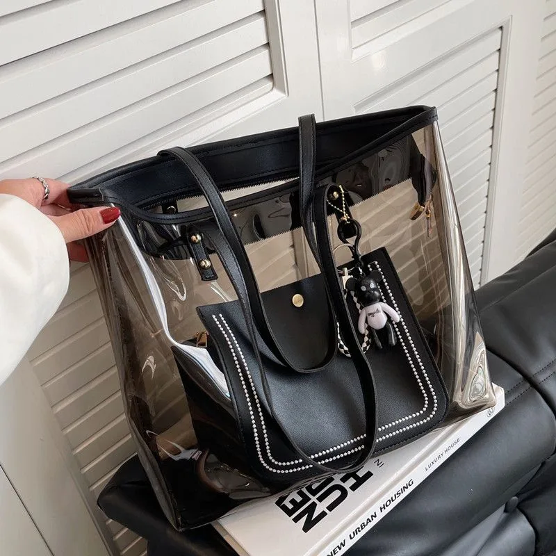 Women'S Vogue Bags - W tym roku nowa czarna, transparentna