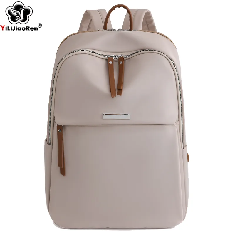 Women Bags Zara - Wodoodporny nylonowy plecak damski Biznesowe plecaki