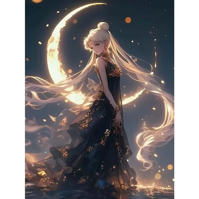 Women Bags Europe - Zestaw do malowania diamentami Miku Moon