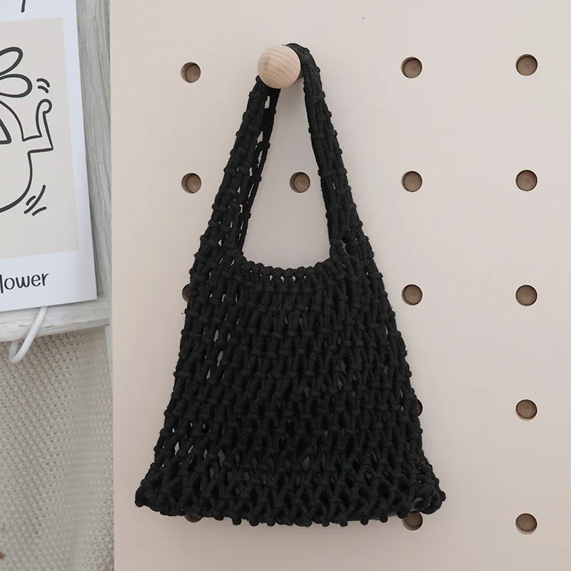 Women'S Best Bags For Travel - Wydrążona, tkana torebka damska o unikalnym
