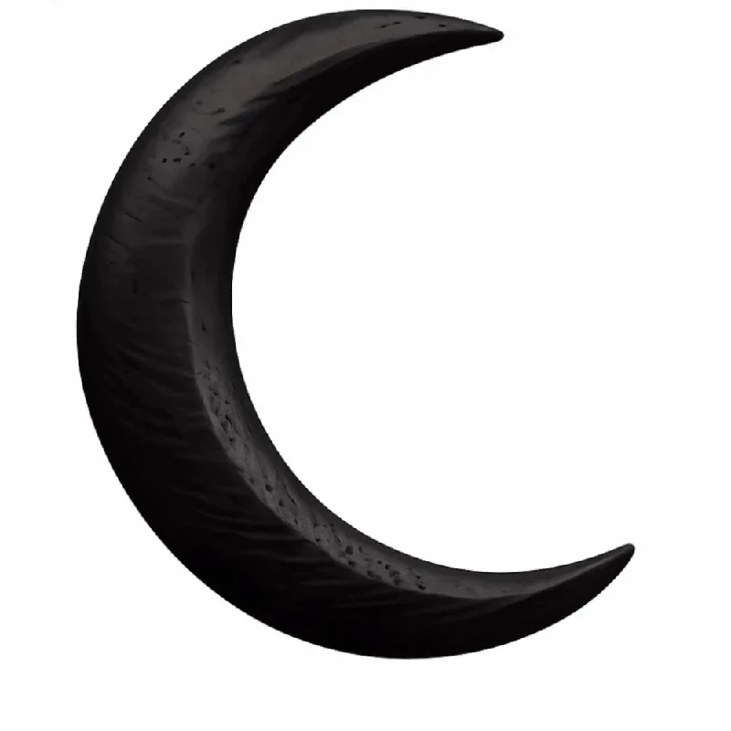 Half Moon Crescent - Elegancka, ręcznie rzeźbiona drewniana spinka do