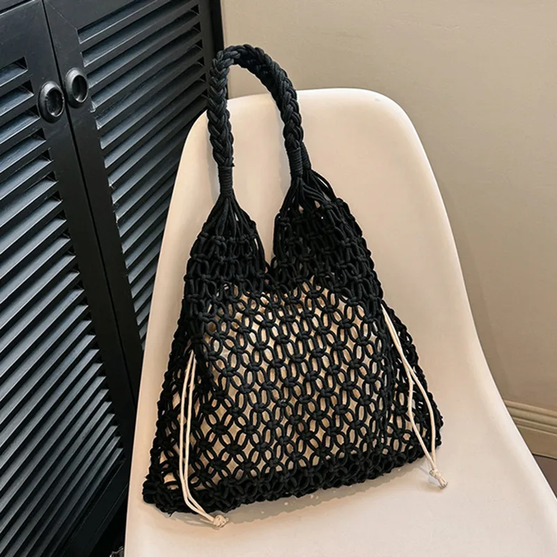 Women Bags Offers - Damska torebka ze słomy o dużej