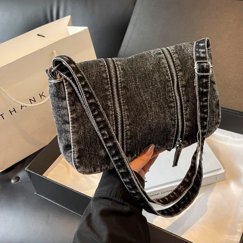 Solidna torba na ramię z denim – Women'S Bags New Look recenzja i cena