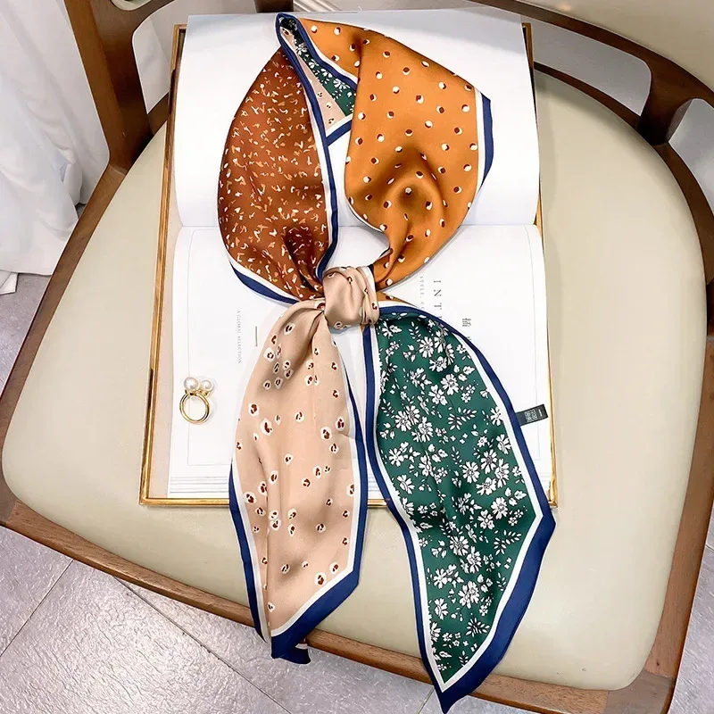 Wąski szalik z nadrukiem, w kr – Women Bags Brands recenzja i cena
