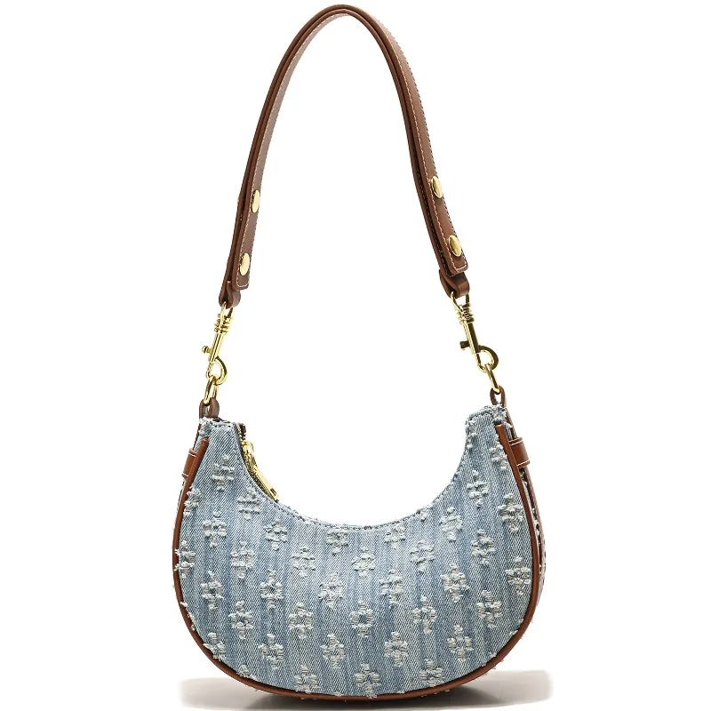 Modna dżinsowa torba hobo 2026 – Half Moon Crescent recenzja i cena