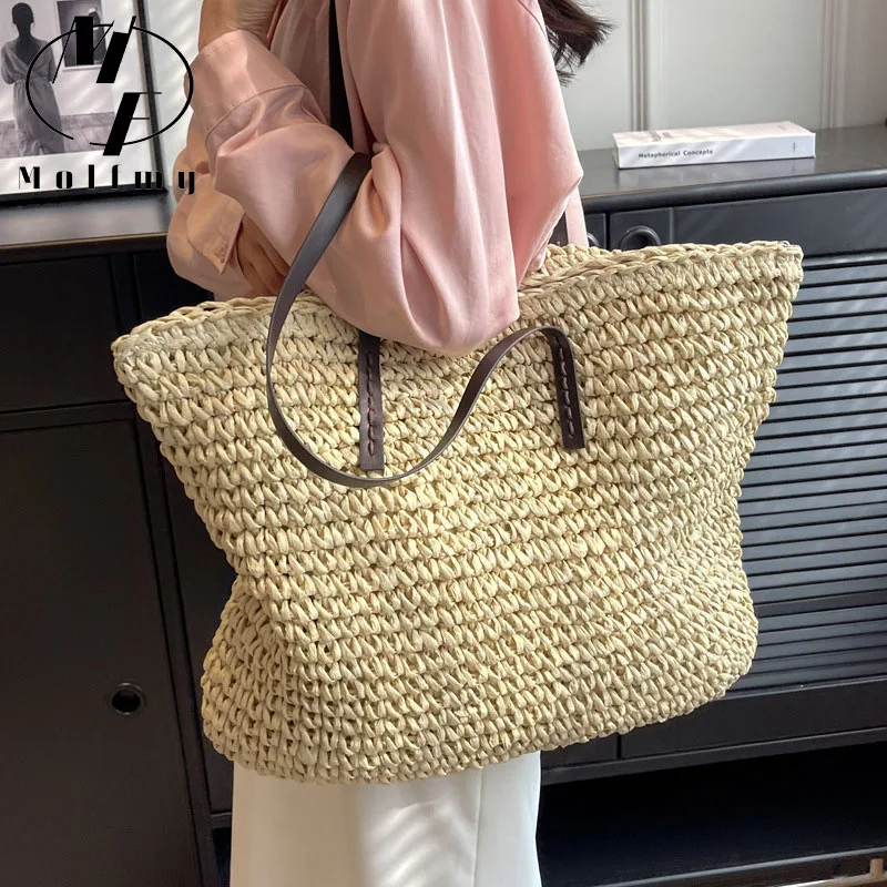 Torby z grubej bawełny ze słom – Women Bags Offers recenzja i cena