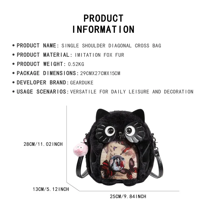 Torba crossbody Y2K Goth Black – Women Bags Collection recenzja i cena