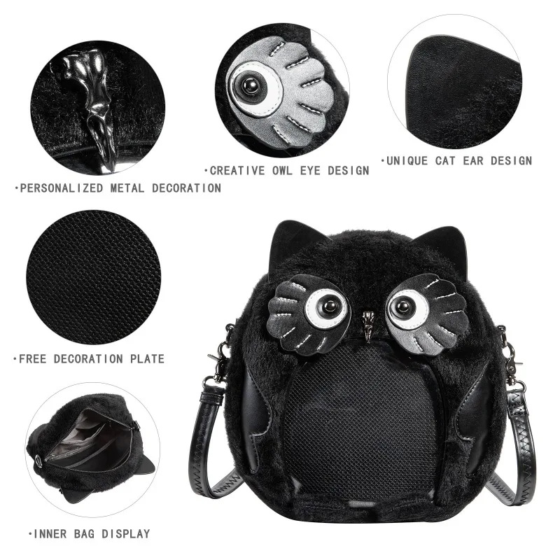 Torba crossbody Y2K Goth Black – Women Bags Collection recenzja i cena