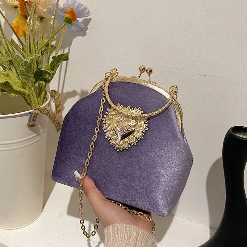 Łańcuchy Aksamitna ramka Serce – Women Bags Sale recenzja i cena