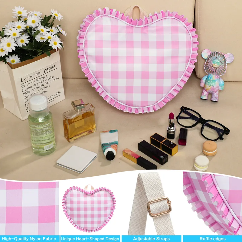 Рюкзак в форме сердца с рюшами – Women Bags Offers recenzja i cena